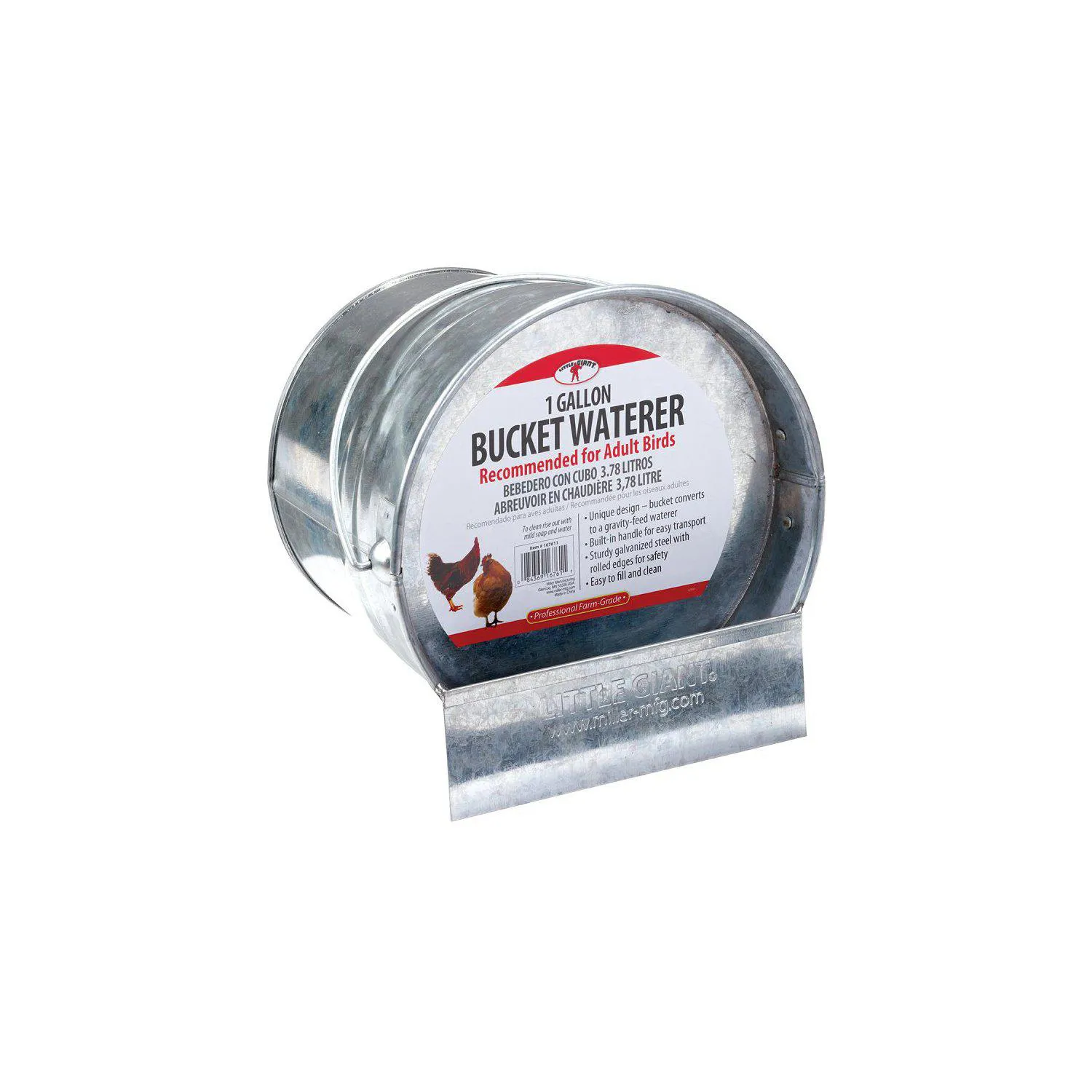 XB CUBO BEBEDERO PARA AVES GALV