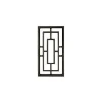 Inserto Decorativo Para Portón Rectangular Negro De Aluminio 22.86 x 43.18 cm