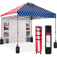 Carpa Plegable 3x3M Con Paredes Americanas Best Choice Products