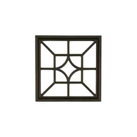 Inserto Decorativo Para Portón Cuadrado Diamante Negro De Aluminio