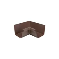 Angulo para Canaleta Interior de Aluminio Marrón de 12.70 cm