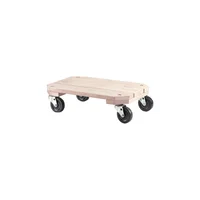 Plataforma de Madera para Muebles con Ruedas y Alta Capacidad de Carga
