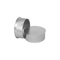 Tapa de Extremo Redonda Calibre 30 de 15,24 cm Galvanizada