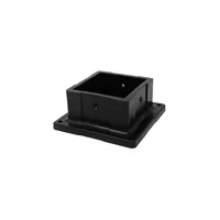 Anclaje Negro para Base de Poste Multiusos de Alta Resistencia