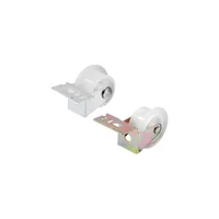 Guía De Cajón Prime Line Con Rodillo De Plástico Y Acero De 2 Centímetros Color Blanco