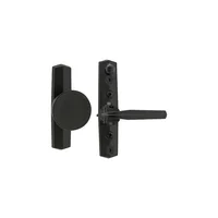 Pestillo con Perilla Negra para Puerta Exterior con Estilo Tradicional