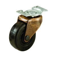 Rueda Giratoria de 4.12 cm - Caucho Negro