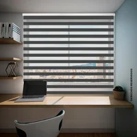 Cortina Enrollable Roller Duo 140X170 Cm Gris Linea Básica
