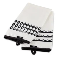 Set x2 Toallas Disney Home Monochrome de Cocina Blanco/negro