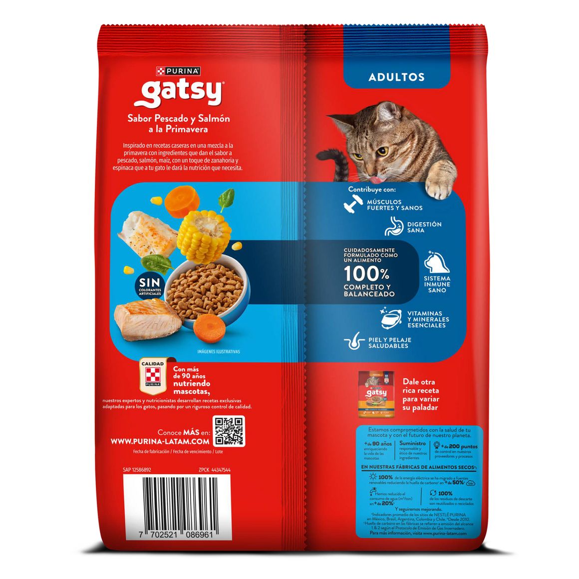 Comida Seca Para Gatos Gatsy Pescado Y Salmon 500gr Gatsy - Homecenter ...