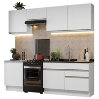 Cocina Integral Glamy 2.40m Blanco 08