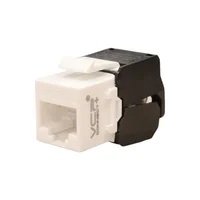 Jack RJ45 Categoría 6 UTP Blanco Ponchado sin Herramienta VCP