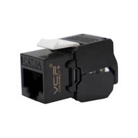 Jack RJ45 Categoría 6A UTP Negro Ponchado sin Herramienta VCP