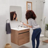 Piso Porcelanato Rectificado West  Alta Resistencia Al Deslizamiento (Ard Pro®) Hielo 30X60 Cm Cj 1.62 M2 Corona
