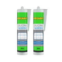 2 Siliconas Afix Policarbonato x 280 ml Afix