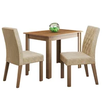 Juego de Comedor Lidia con 2 Sillas Marrón/imperial