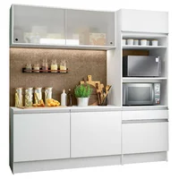 Cocina Integral Topazio Pop 1.80m Con Encimera Blanco