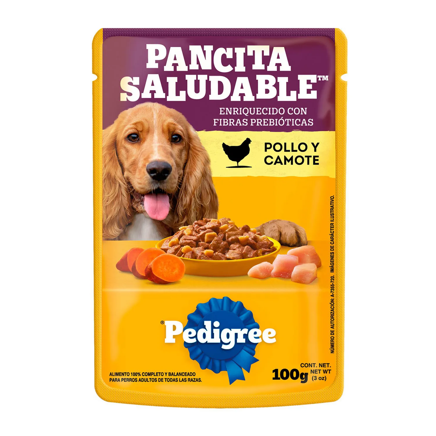 Comida Húmeda Pancita Saludab Pollo Camote 100gr Pedigree 3