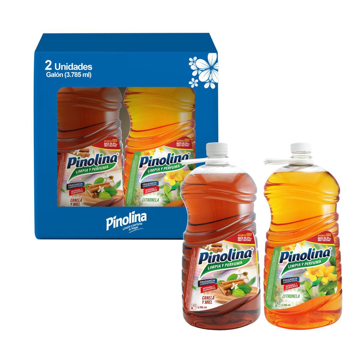 Set x2 Limpiador Desinfectante Pinolina 3785ml Surtida PINOLINA ...
