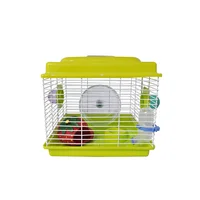 Jaula Hamster Sencilla Rueda Casa Fresa Comedero Bebedero