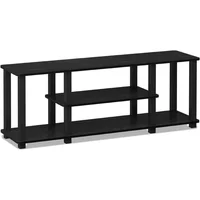 Soporte para Televisor Furinno de Tres Niveles con Diseño Moderno