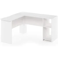 Escritorio En L Con Estantería Furinno Indo