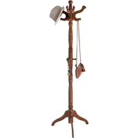Perchero de Madera Maciza con Once Ganchos para Entrada Elegante