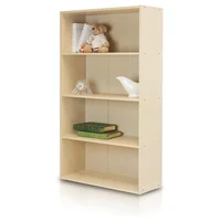 Biblioteca de Cuatro Niveles en Tono Madera Steam Beech para Espacios Funcionales