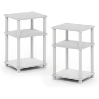 Mesa Auxiliar de 3 Niveles Con Postes de Plást