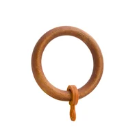 Set de 6 Argollas 33mm Madera Ankara Caoba