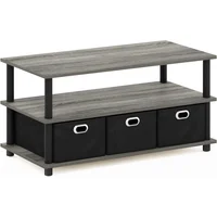 Mesa de Café Furinno Turn-n-tube En Grey/black