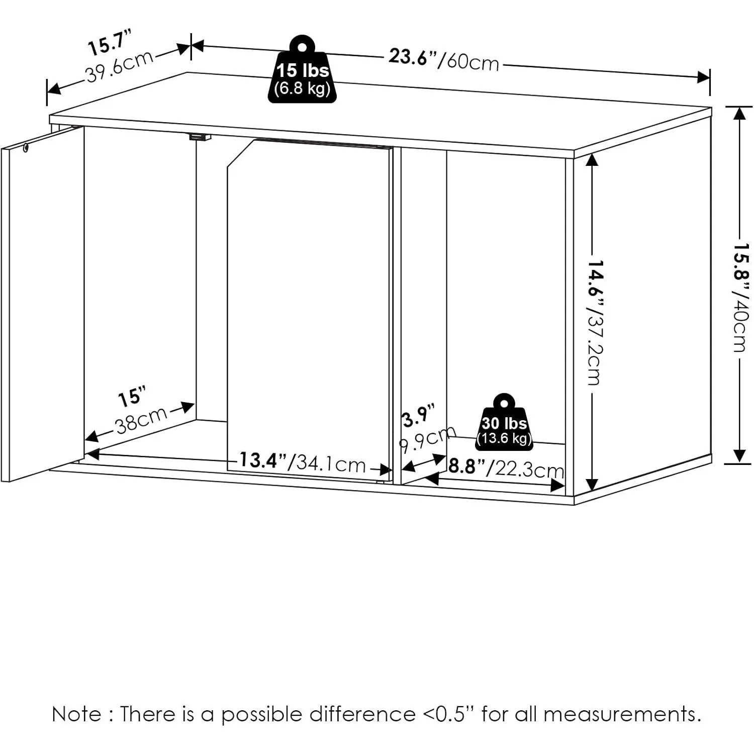 Caja Furinno con Apertura Superior y Diseño Multifuncional para Gatos