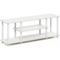 Soporte para Televisor Furinno Blanco con Diseño Seguro y Moderno