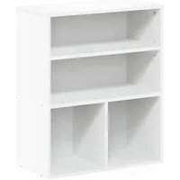 Estantería Furinno Pasir de Tres Niveles en Blanco Versátil