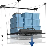 Rack Elevable de Techo para Garaje FLEXIMOUNTS con Alta Capacidad