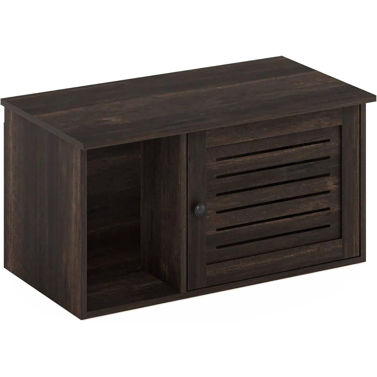 Caja Furinno Farmhouse con Divisor y Diseño Elegante para Gatos