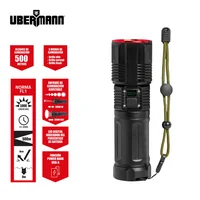 Linterna Metálica Profesional 500M. Indicador De