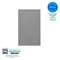 Interruptor Triple Inteligente Connect Iot Plata