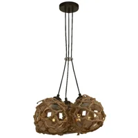 Lámpara Colgante Color Chocolate 3l E27 60w