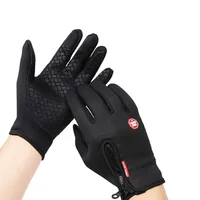 Guantes Táctiles Invierno Semi Impermeables Negro Xl