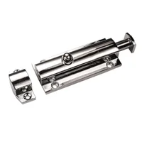 Pasador de Resorte para Puerta En Acero Cromado de 96mm