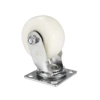 Rodachina Plana de Nylon Giratoria Resiste 400kg de 4"