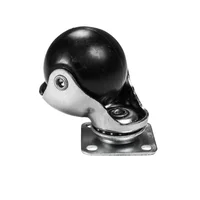 Rodachina de Bola En Caucho Con Plataforma de Acero 53mm