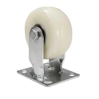 Rodachina Plana de Nylon Fija Resiste 400kg de 6"
