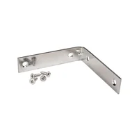 Angulo de Soporte y Refuerzo Zincado de 2" Con Tornillos