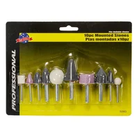 Juego de Puntas Piedras Montadas 10 Piezas Uso General Esmeril Mp Tools