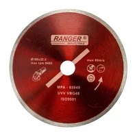 Disco Diamantado de Corte Continuo Liso 9 Pulgadas x 7/8 Pulgadas Ranger