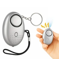 Alarma de Seguridad Personal 130db Linterna Plateado