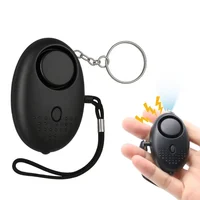 Alarma de Seguridad Personal 130db Linterna Negro