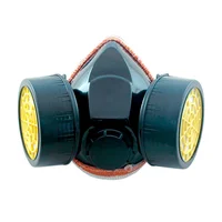 Mascarilla Reutilizable Doble Filtro para Fumigación Gases
